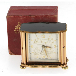 JAZ de Luxe - Pendulette en métal doré e