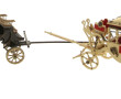 Deux maquettes de carrosse et de landau 