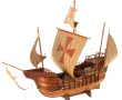 Maquette de caravelle en bois L. 55 cm