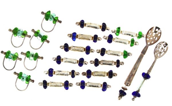 Verrerie de Damas - 12 porte-couteaux en