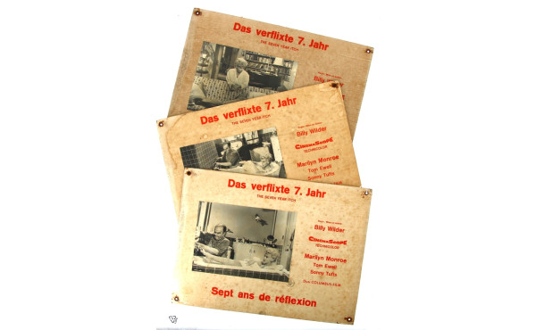 MARILYN MONROE - 3 cartonnages publicita