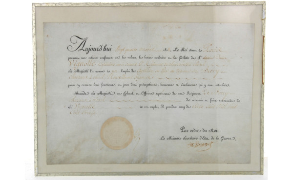 Document ancien daté 1814, portant une n