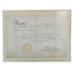 Document ancien daté 1814, portant une n