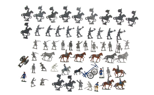 Figurines militaires en plomb coulé,non 