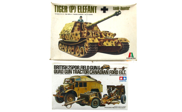 MILITARIA - 2 maquettes vintages neuves 