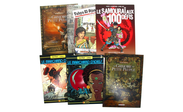 Lot de 20 BD diverses (sac noir et panth