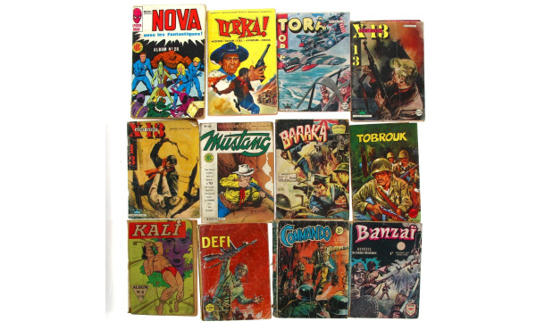 24 BD petit format des années 60/70 dont