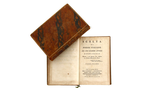 BASSI "Scelta di poesie italiane. 1783,