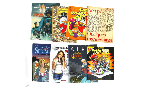 Lot de BD rigides et souples, petits for