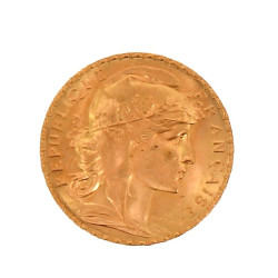 20 fr or 1907 poids 6,5 grs (non visible