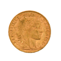 20 fr or 1905 poids 6,5 grs (non visible