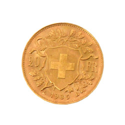 20 fr suisse or 1947