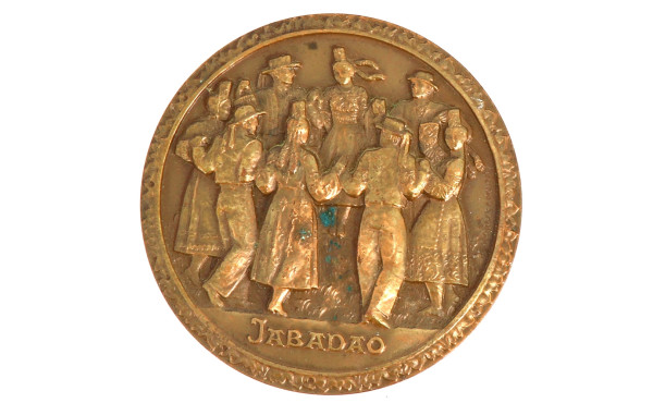 Médaille de table en bronze par Georges 