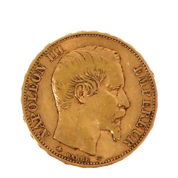 Pièce de 20 F "1860" en or jaune