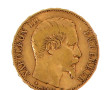 Pièce de 20 F "1860" en or jaune