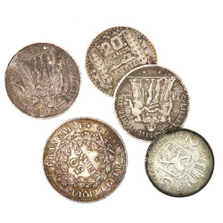 Lot de monnaies argent: 20 fr Turin 1933