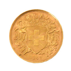 20 fr suisse or 1935