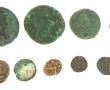 9 monnaies romaines, en l'état