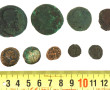 9 monnaies romaines, en l'état