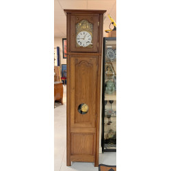 Horloge de parquet bretonne, cadran émai