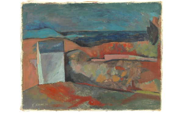 Xavier KREBS (1923-2013) "Paysage mariti