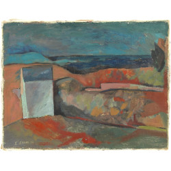 Xavier KREBS (1923-2013) "Paysage mariti