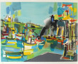 Jean CHEVOLLEAU (1924-1996) "Bateaux au 