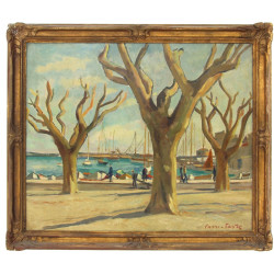 Pierre FAVRE (1906-1983) "Port du sud de