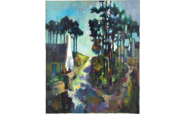 Roger HAROT (1928-2003) "Paysage de Bret