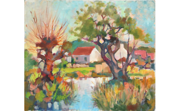 Roger HAROT (1928-2003) "Paysage du mara