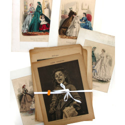 Lot de diverses gravures non encadrées d