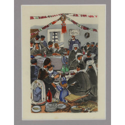 Mathurin MEHEUT (1882-1958) "Le repas de