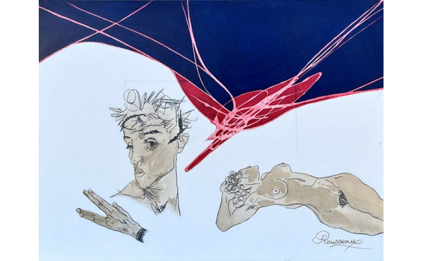 Claude ROUSSEAU (Xxème) "Hommage à Egon"