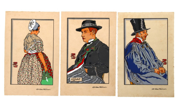 GEO FOURRIER (1898-1966) - Lot de 3 poch