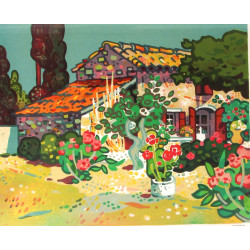 Guy CHARON (1927-2021) "Jardin fleuri", 