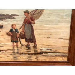 Ecole de Française début XXème "Pêcheuse