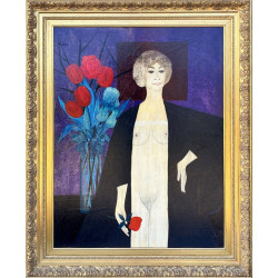 Claude ROUSSEAU (Xxème) "La noiseuse", a