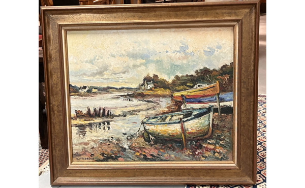 Gervais LETERREUX (1930-2003) "Vue de Ro