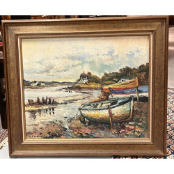 Gervais LETERREUX (1930-2003) "Vue de Ro