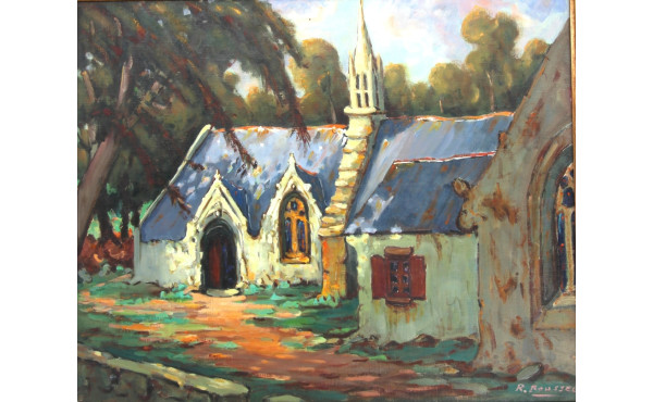 R. ROUSSEL (Xxème) "Chapelle de Tréminou