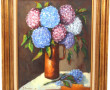 R. ROUSSEL (Xxème) "Bouquet d'hortensias