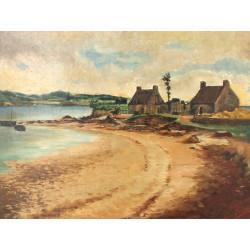 C. SCHVAR (XIXè-Xxè) "Paysage du Vieux C