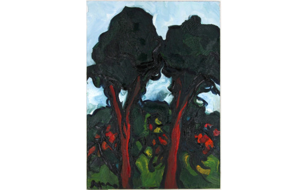 Mario SIGNORI (1929-2021) "Paysage aux a