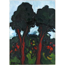 Mario SIGNORI (1929-2021) "Paysage aux a