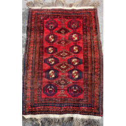 Tapis de tribu en laine points noués 14