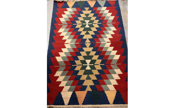 Jordanie - Tapis en laine points noués 