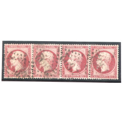 FRANCE - Bande de 4 TP n° 24 oblitérés G