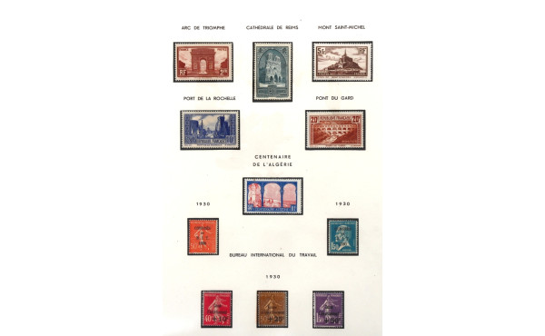 France - Monuments n° 258 à 262 + n° 263