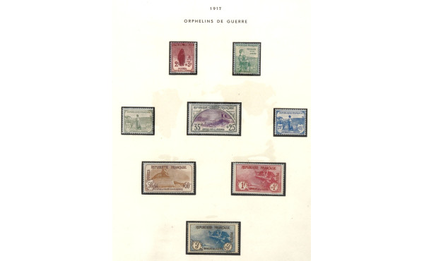 Orphelins de guerre 148 à 155 neufs avec