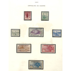 Orphelins de guerre 148 à 155 neufs avec